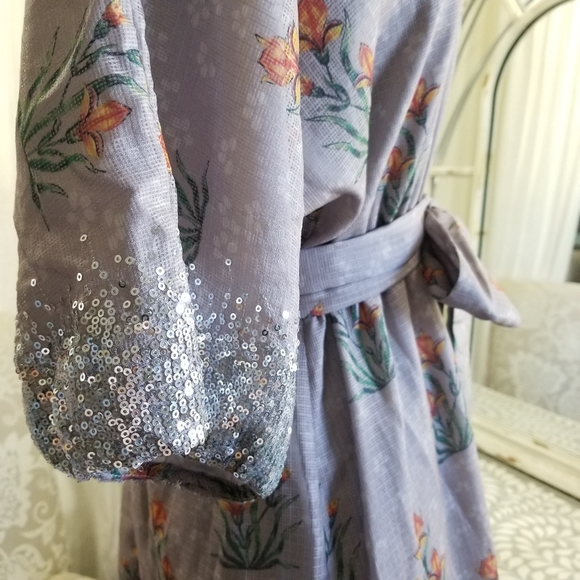 🍒NWT🍒 ANTHROPOLOGIE FLORAL MAXI DRESS - Picture 2 of 9